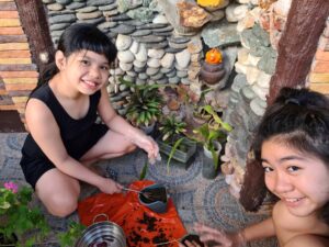 gardening in home-school